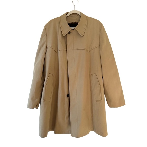 London Fog Other - Pristine Vintage Deadstock London Fog Maincoats Trench Coat Tan Beige size 44R